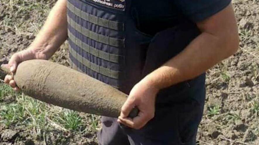 На Львівщині під час прогулянки в лісі знайшли артилерійський снаряд та міну 