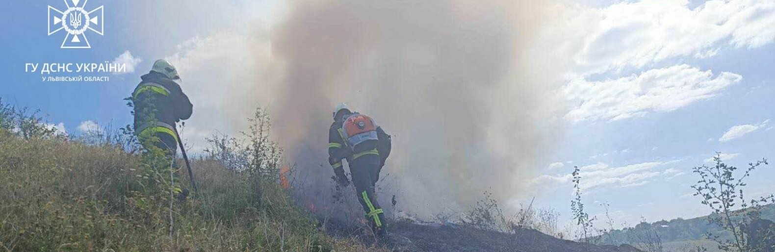 На Львівщині пожежники гасили сухостій  на площі 500 кв.м., - ФОТО