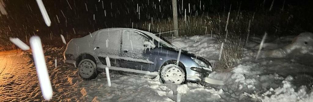 На Львівщині автівка з’їхала у кювет та перекинулася, - ФОТО