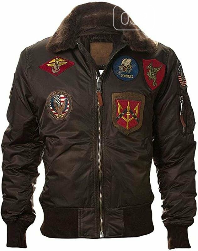Куртка B-15 Flight Bomber Jacket With Patches(Коричнева) - Оголошення ...