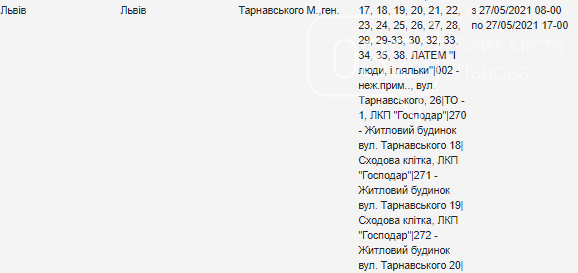 Затверджено графік відключень електроенергії у Львові на 27 травня, — АДРЕСИ, фото-11