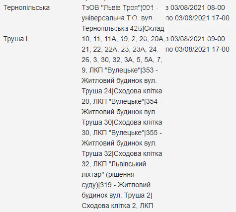 Щотижневий графік планових відключень електроенергії у Львові, — АДРЕСИ, фото-6
