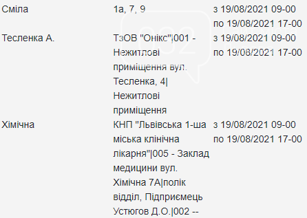 Графік відключень електроенергії у Львові на четвер 19 серпня, — АДРЕСИ, фото-9