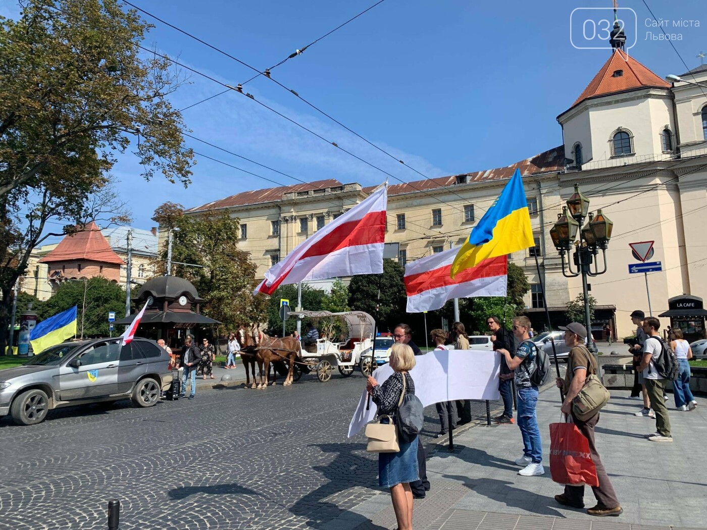 Акція підтримки білоруського народу у Львові