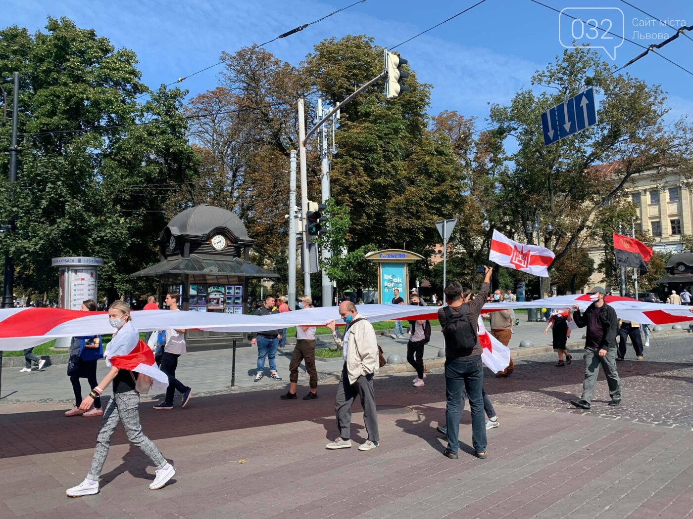 Акція підтримки білоруського народу у Львові