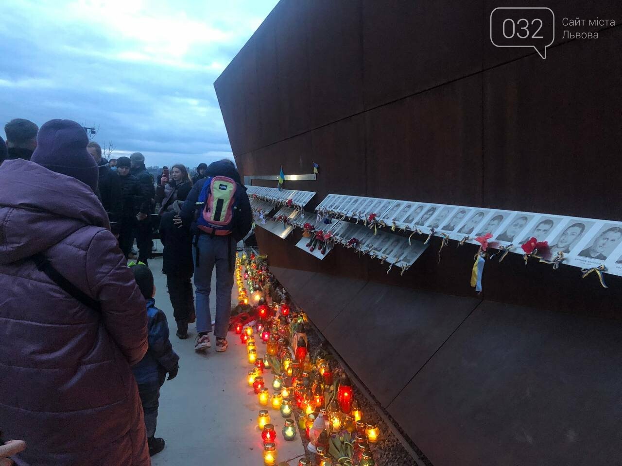 Фото 032.ua, Львів ушанував пам'ять Героїв Небесної Сотні. Львів ушанував пам'ять Героїв Небесної Сотні.