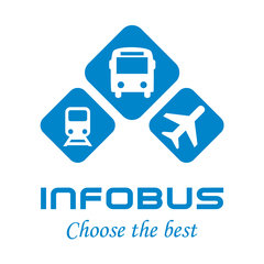 Логотип - INFOBUS.eu білети на автобус, потяг, літак