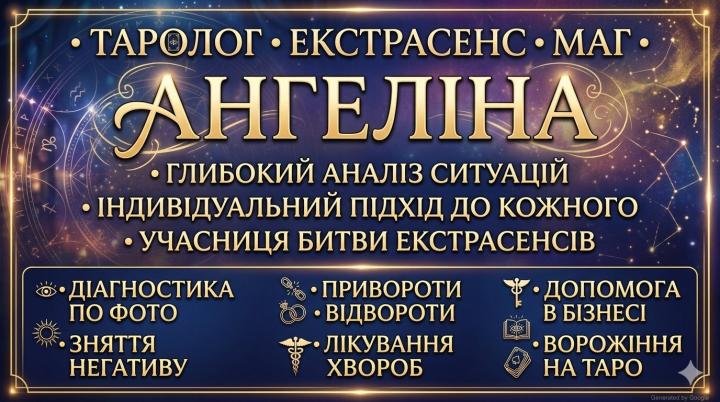 Логотип - Таролог, екстрасенс, маг - Ангеліна