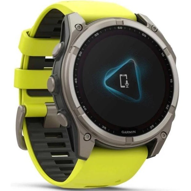 Garmin Fenix 8 51mm Solar Sapphire Titanium w. Amp Yellow/Graphite Silicone Band (010-02907-20/21) - Зображення 8
