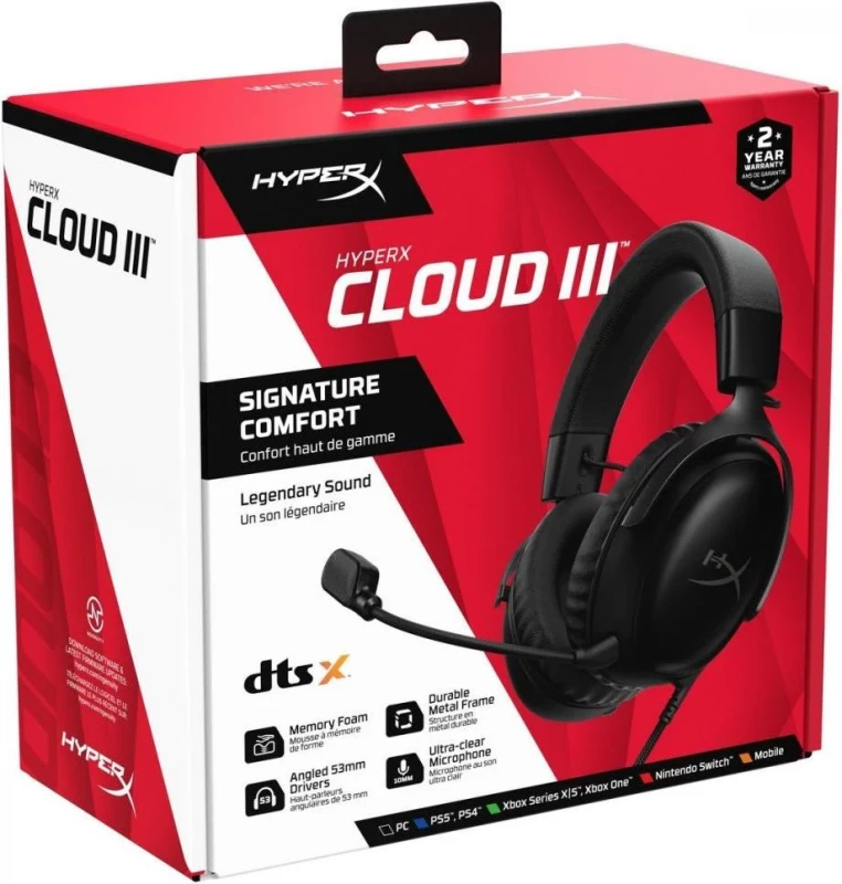 HyperX Cloud III Black (727A8AA) (EU) - Зображення 8