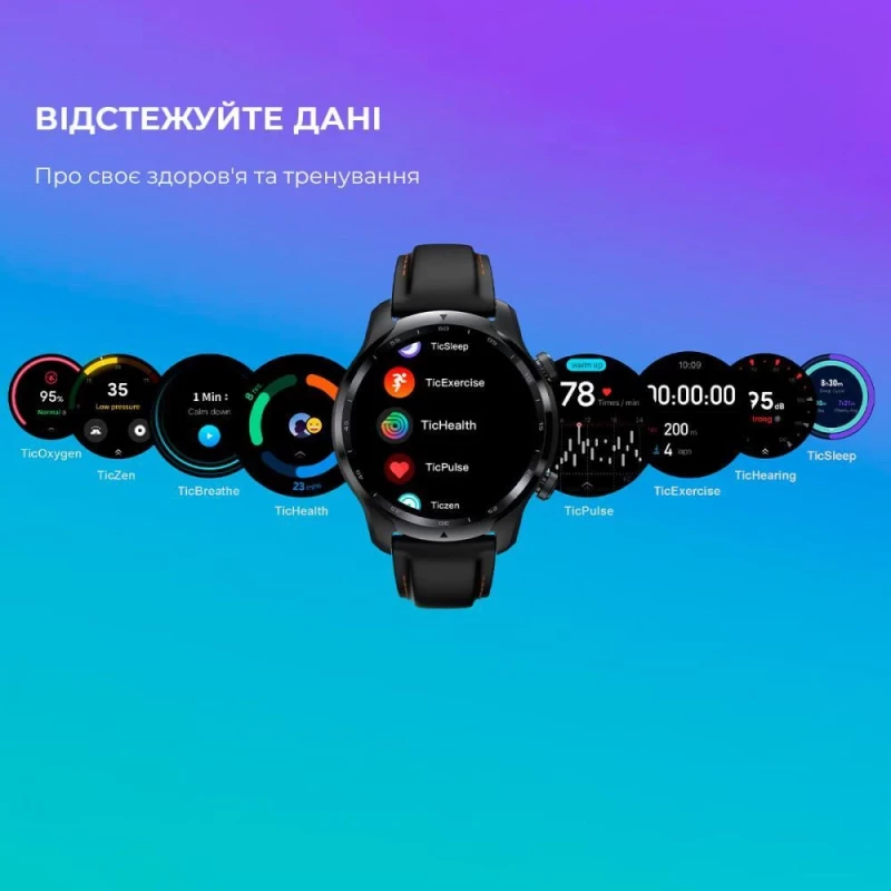 Смарт-часы Mobvoi TicWatch Pro 3 Ultra GPS Shadow Black (191307000906) - Зображення 8