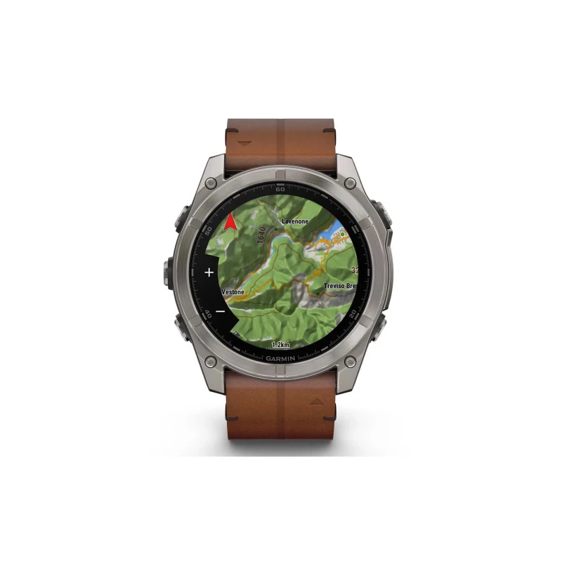 Garmin Fenix 8 51mm AMOLED Sapphire Carbon grey DLC w. Chestnut Leather Band (010-02905-40) - Зображення 9
