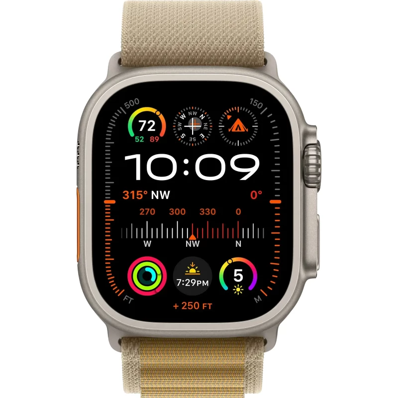 Apple Watch Ultra 2 GPS + Cellular 49mm Natural Titan. Case w. Tan Alpine Loop - Large (MX4H3) - Зображення 1