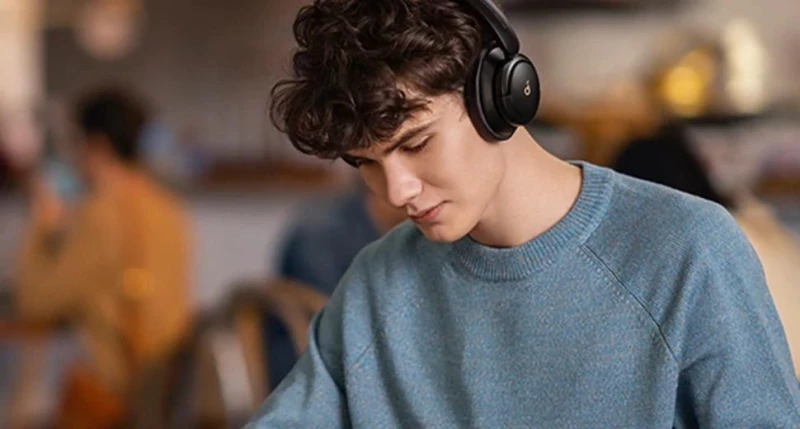 Наушники с микрофоном Anker SoundCore Life Q30 v2 Midnight Blue (A3028333) - Зображення 2