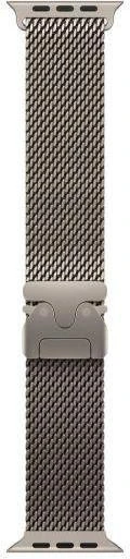 ремешок Apple Milanese Loop Natural Titanium Watch 44/45/46/49mm - Medium (MXKD3)