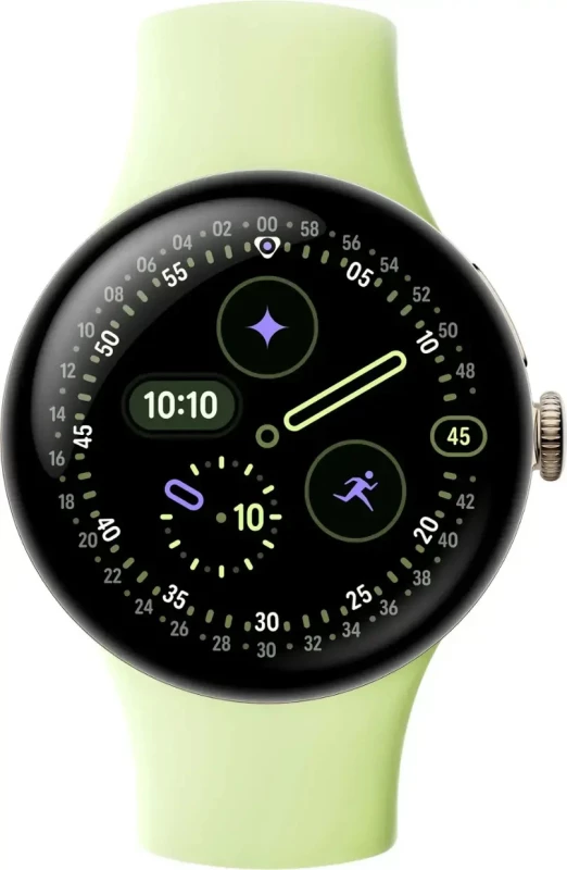 Смарт-часы Google Pixel Watch 4 41mm Wi-Fi Champagne Gold Aluminum case / Lemongrass Active Band - Зображення 1