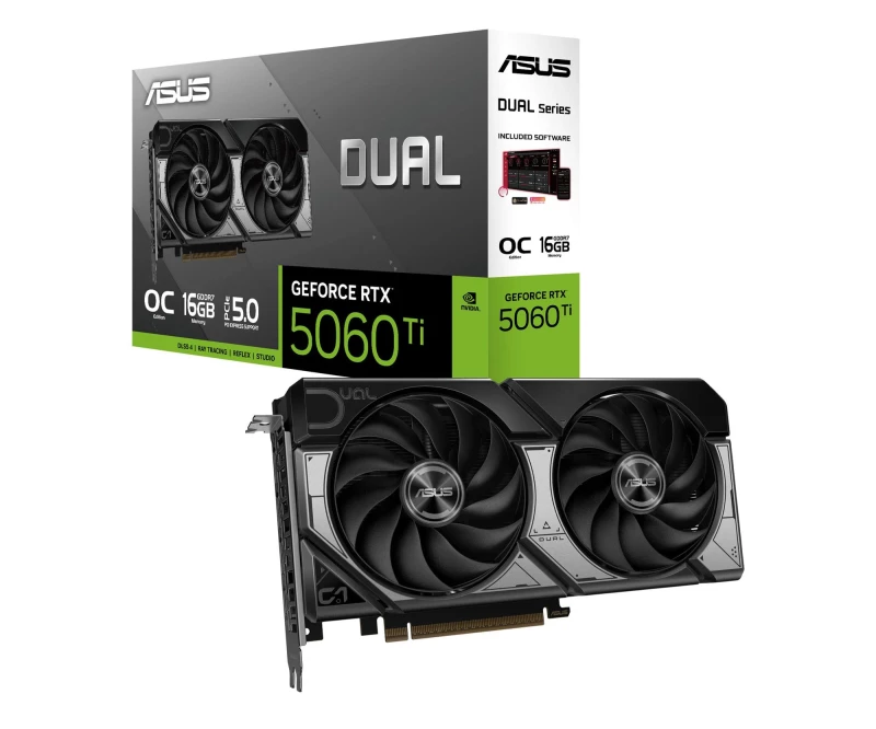 ASUS GeForce RTX 5060 Ti Dual OC 16GB GDDR7 DLSS4 (DUAL-RTX5060TI-O16G) EU