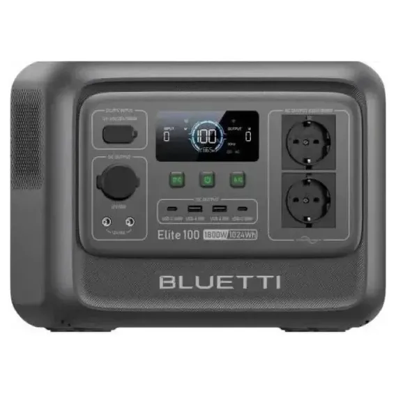 Зарядная станция BLUETTI Elite 100 V2 (P-EL100V2-EU-GB-BL-010) Bio-based plastic Europe - Зображення 2