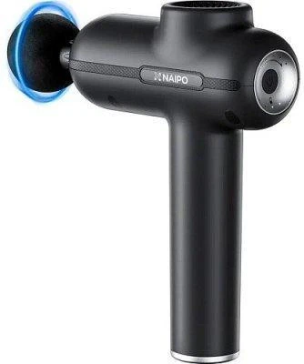 Перкуссионный массажер Naipo Massage Gun (5 насадок) Black (MGG-2103) - Зображення 1