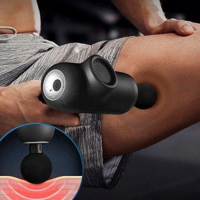 Перкуссионный массажер Naipo Massage Gun (5 насадок) Black (MGG-2103) - Зображення 3