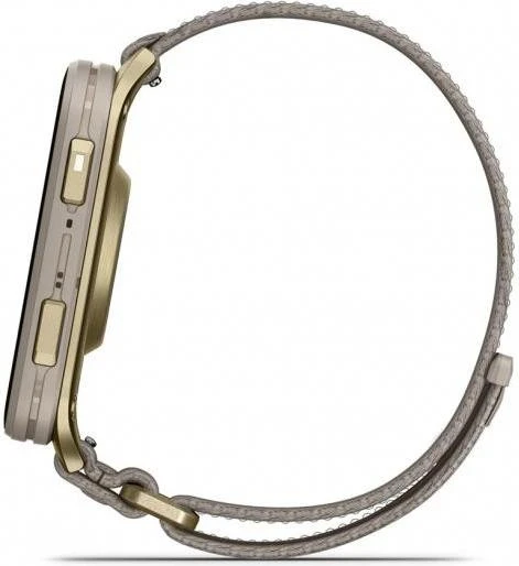 Garmin Venu X1 Soft Gold Titanium and French Grey Nylon (010-02980-33/08/09) - Зображення 1