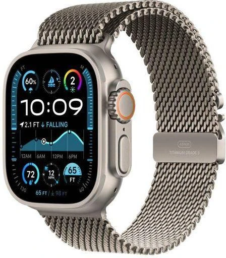Apple Milanese Loop Natural Titanium для Watch 44/45/46/49mm Large (MXKE3) - Зображення 1