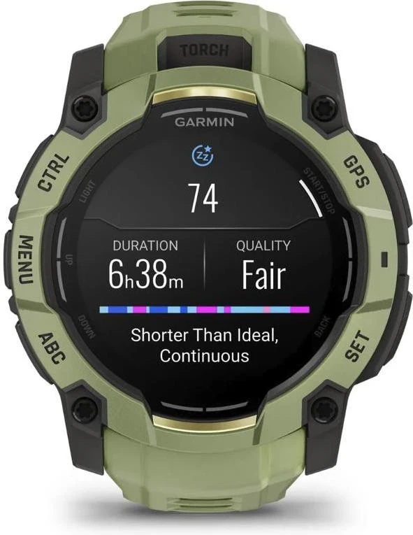 Смарт-часы Garmin Instinct 3 50mm AMOLED Green with Fern Green Band (010-03020-02) - Зображення 4