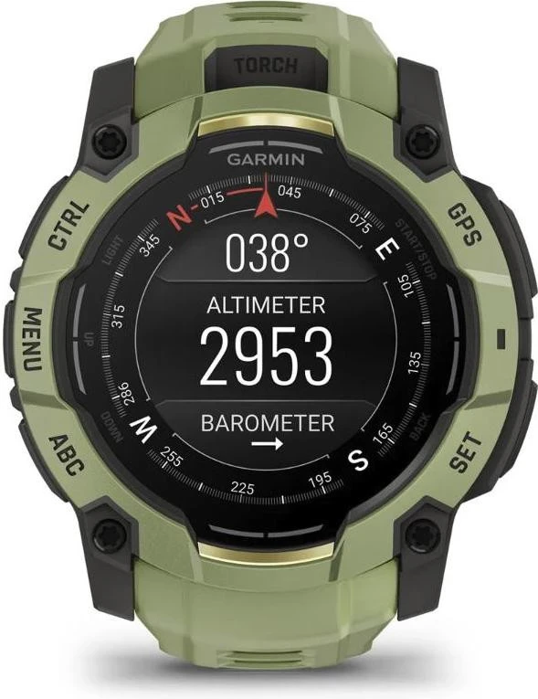 Смарт-часы Garmin Instinct 3 50mm AMOLED Green with Fern Green Band (010-03020-02) - Зображення 5
