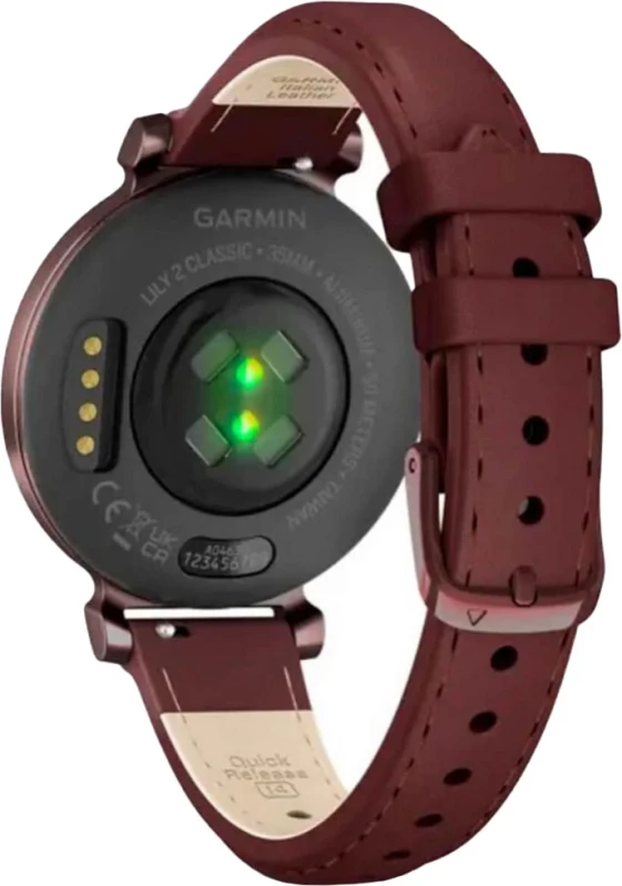 Смарт-часы Garmin Lily 2 Classic Dark Bronze with Mulberry Leather Band (010-02839-03/61) - Зображення 4