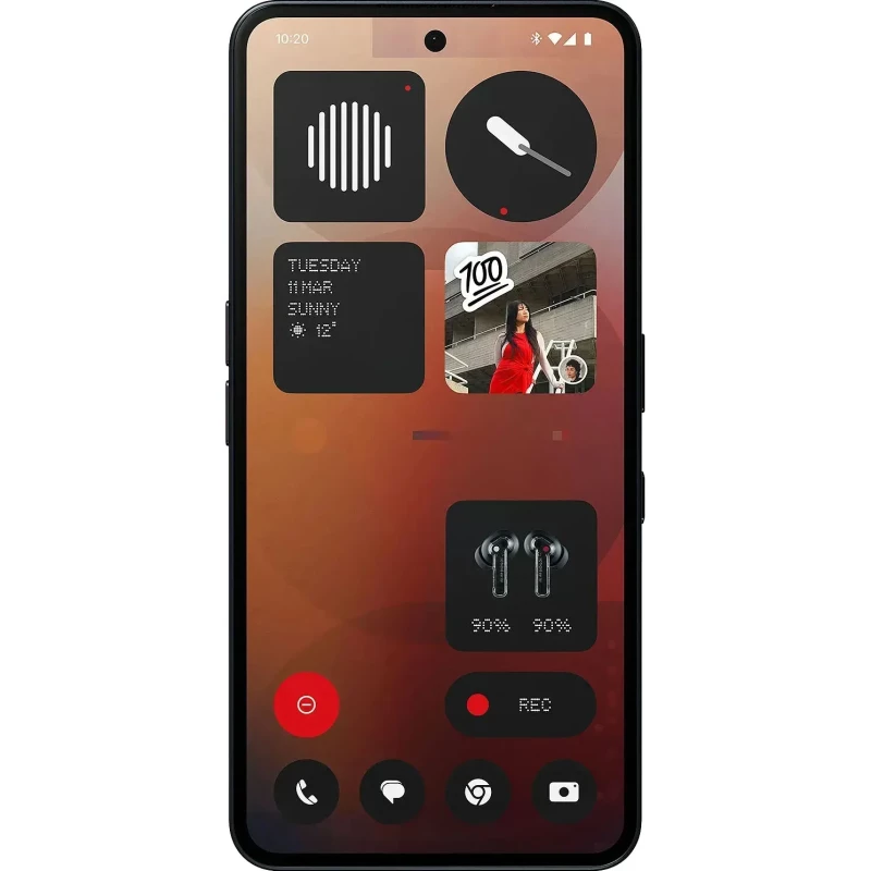 Nothing Phone (3a) 12/256GB Black - Зображення 1