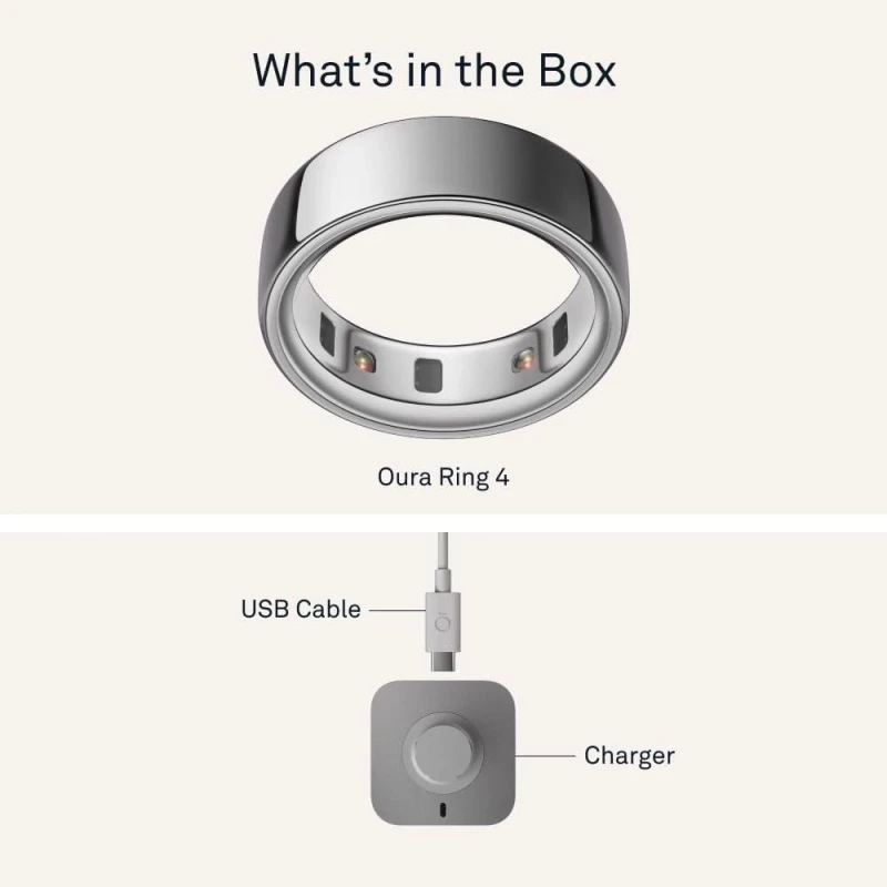 Oura Ring 4 Brushed Silver Size 13 (JZ90-54220-13) - Зображення 1