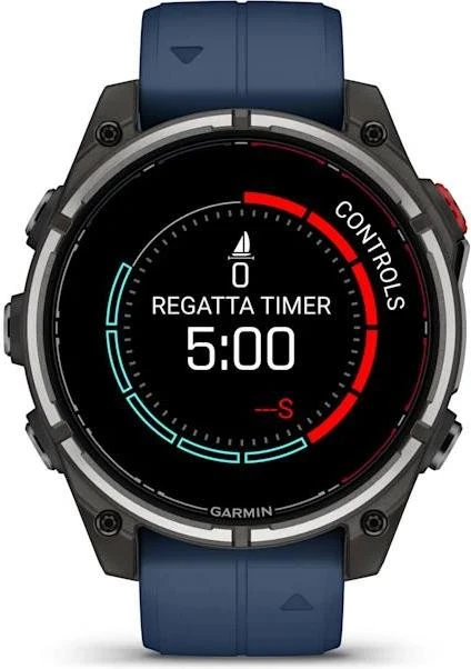 Смарт-годинник Garmin Fenix 8 Pro 47 mm AMOLED Marine GPS Titanium with Blue Silicone Band (010-03198-50) - Зображення 4
