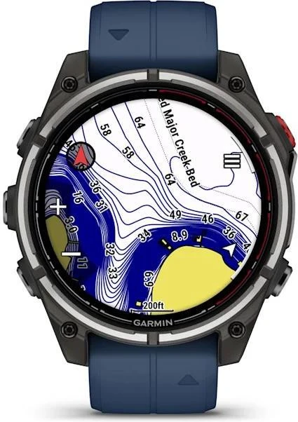 Смарт-годинник Garmin Fenix 8 Pro 47 mm AMOLED Marine GPS Titanium with Blue Silicone Band (010-03198-50) - Зображення 5