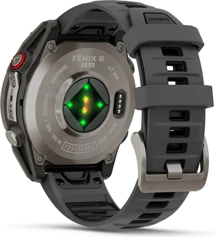 Garmin Fenix 8 Pro 47 mm AMOLED Titanium with Graphite/Black (010-03198-10/11) - Зображення 2