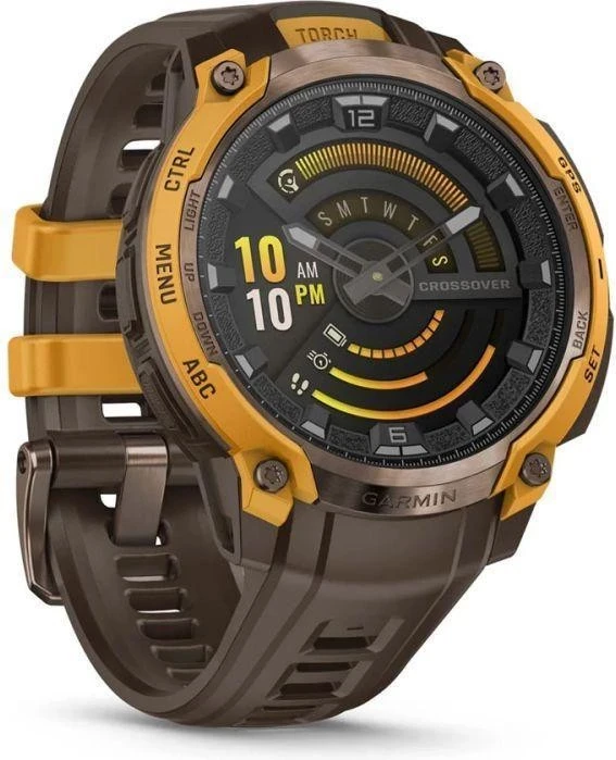 Смарт-часы Garmin Instinct Crossover AMOLED Bronze/Sunburst (010-03398-01) - Зображення 2
