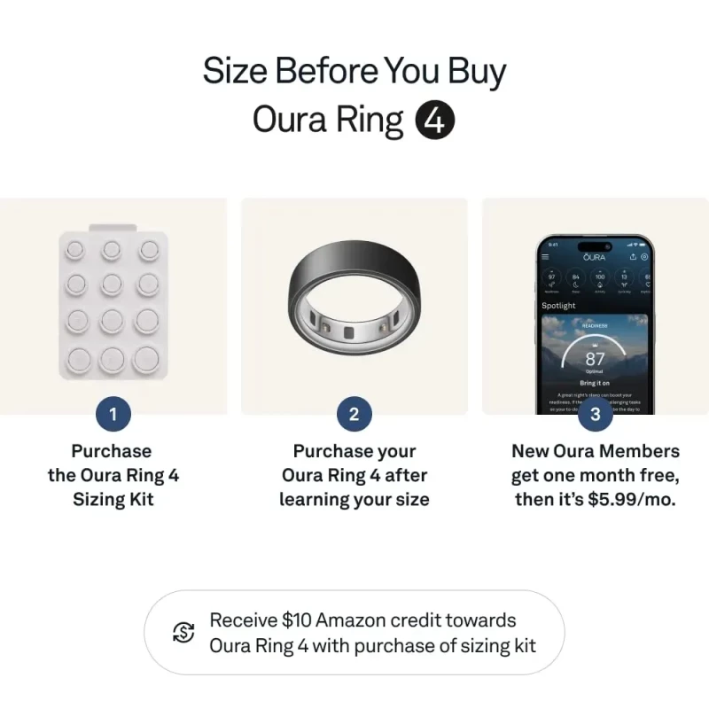 Oura Ring 4 Stealth Size 7 (JZ90-54218-07) - Зображення 5