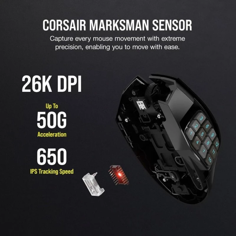 Corsair MMO SCIMITAR ELITE WIRELESS (CH-9314311) - Зображення 5