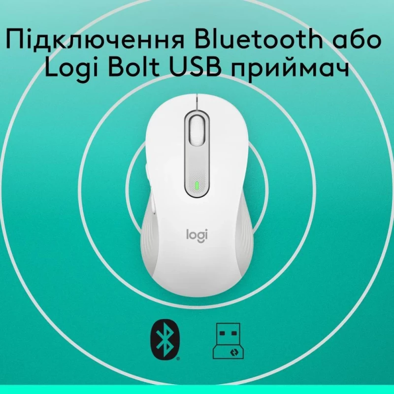 Logitech Signature M650 Wireless Mouse Off-White (910-006255) - Зображення 5