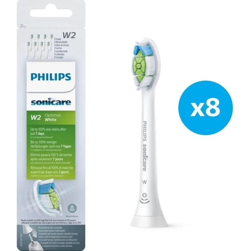 Насадка для электрической зубной щетки Philips Sonicare W2 Optimal White HX6068/12 - Зображення 3