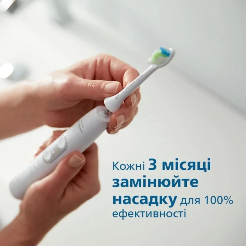 Насадка для электрической зубной щетки Philips Sonicare W2 Optimal White HX6068/12 - Зображення 5