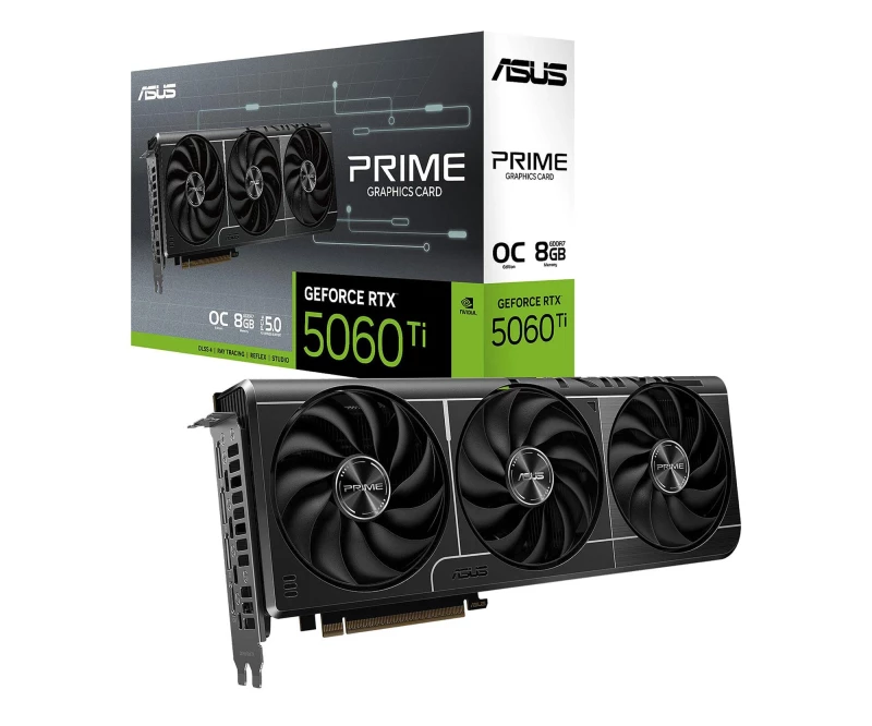 ASUS GeForce RTX 5060 Ti Prime OC 8GB GDDR7 DLSS4 (PRIME-RTX5060TI-O8G) EU