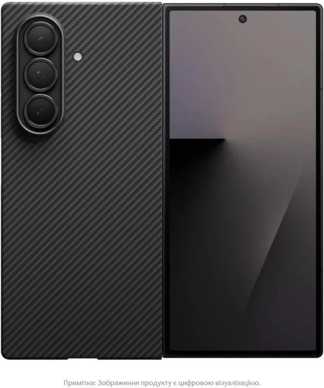 Чехол для смартфона Pitaka Ultra-Slim Case for Samsung Galaxy Z Fold 7 600D Black/Grey [Twill] (FBFOLD7)