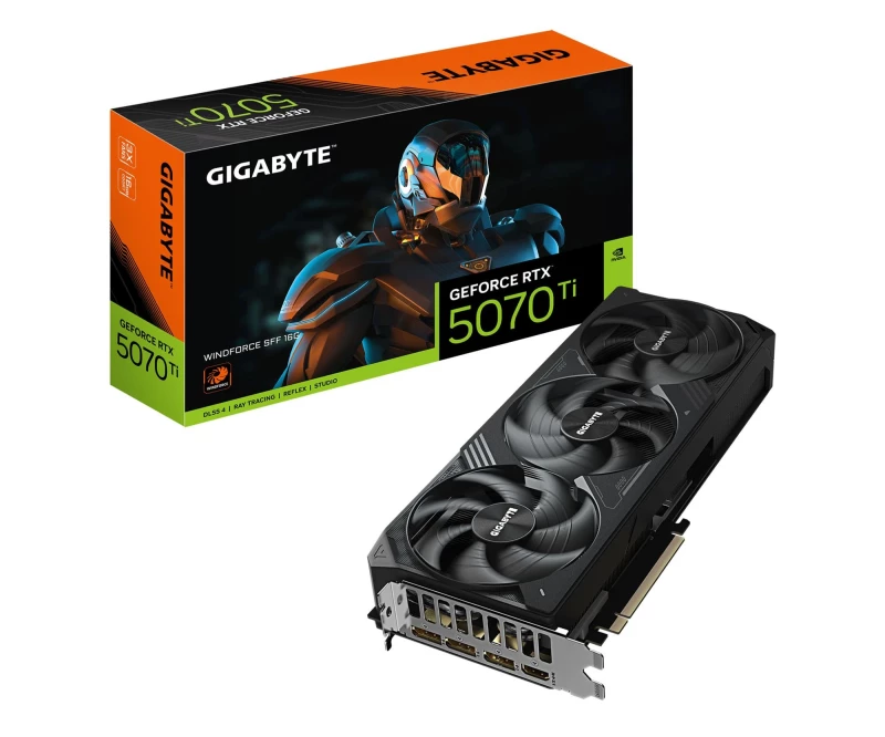 Gigabyte GeForce RTX 5070 Ti Windforce 16GB GDDR7 DLSS4 (GV-N507TWF3-16GD) EU