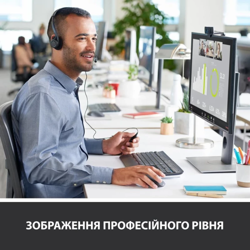 Logitech C920s Pro HD Webcam (960-001252, 960-001257) - Зображення 1