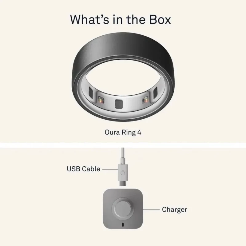 Oura Ring 4 Black Size 10 (JZ90-54144-10) - Зображення 5