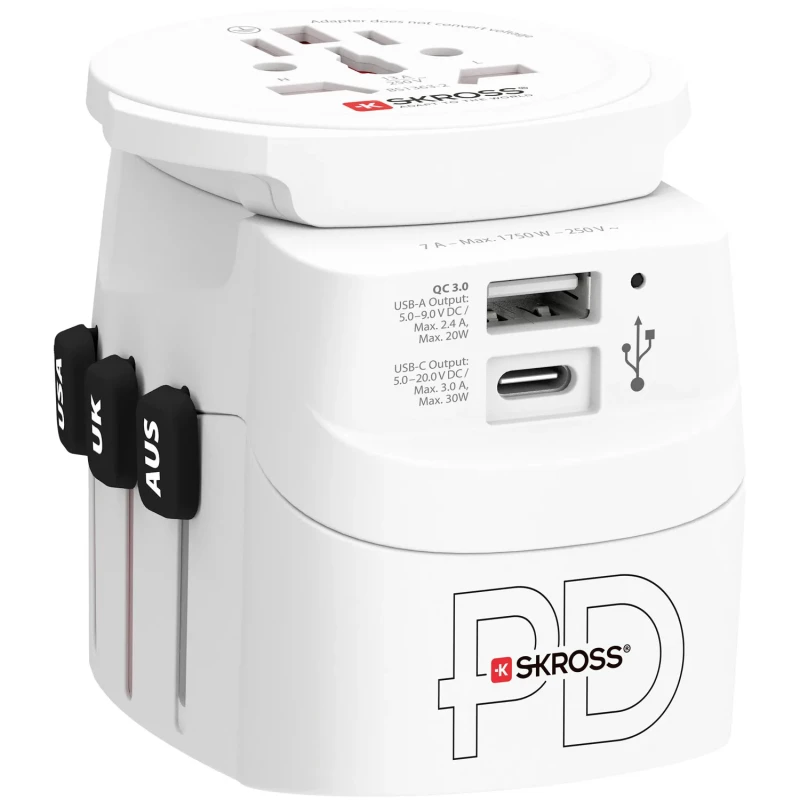 SKROSS Pro Light USB AC30PD World White (1.302473) - Зображення 1