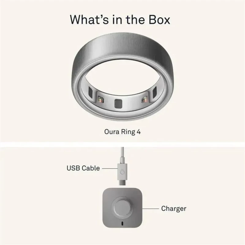Oura Ring 4 Brushed Silver Size 12 (JZ90-54220-12) - Зображення 1