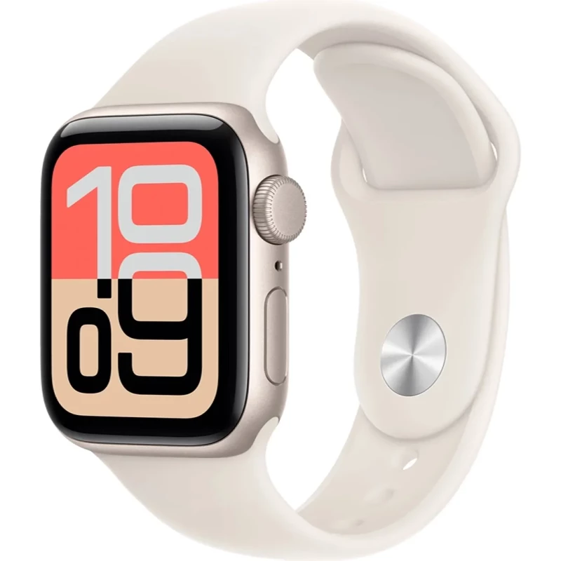 Apple Watch SE 3 GPS 40mm Starlight Alu. Case w. Starlight S. Band - S/M (MEH34)