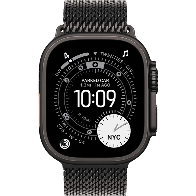Apple Watch Ultra 3 GPS + Cellular 49mm Black Tit. Case w. Black Tit. Milanese Loop - Large (MF1T4) - Зображення 1