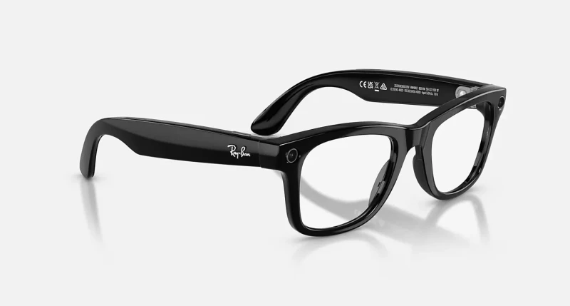 Ray-Ban Meta Wayfarer Gen2 Stand.Shiny Black Frame/Clear to Graphite Green Transit.Lens. (RW4012 601/1M 50-22) - Зображення 6